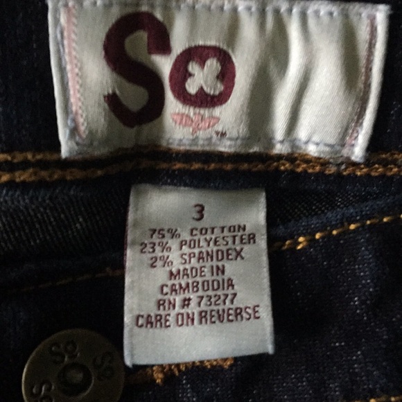 SO Dark Wash Skinny Jeans 3 - Picture 6 of 6